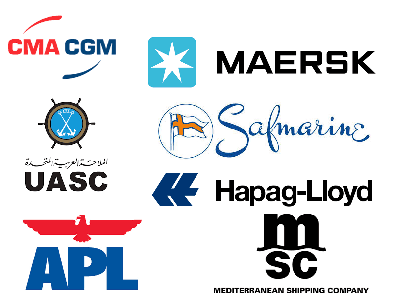 name of international shipping companies