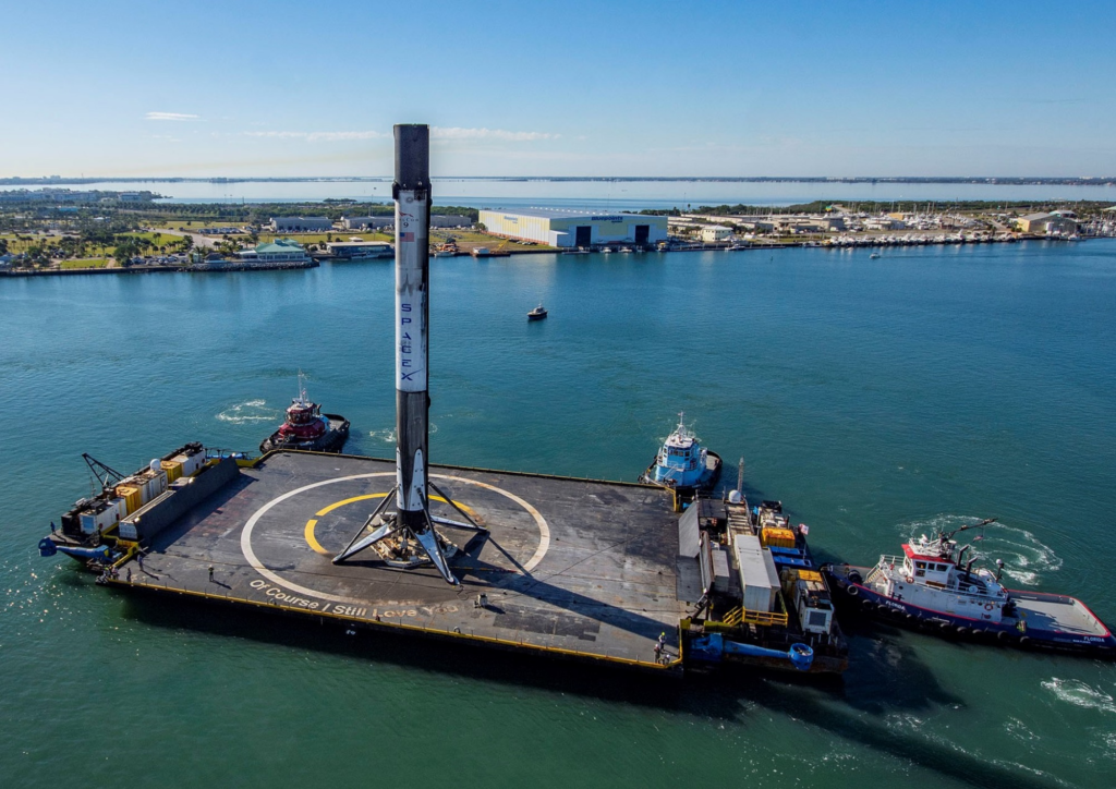 Autonomous Spaceport Drone Ships (ASDS) at the Recovery & Launch site
